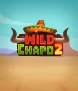 Embark on the colorful Mexican desert with the Wild Chapo 2 game by Relax Gaming, featuring a whimsical bull wearing a sombrero amid a serene desert backdrop. This graphic captures the charm and humor of the game, perfect for players who enjoy unique themes, delivering a captivating play experience.